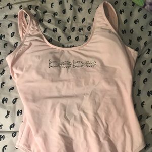 Light pink Bebe bathing suit.